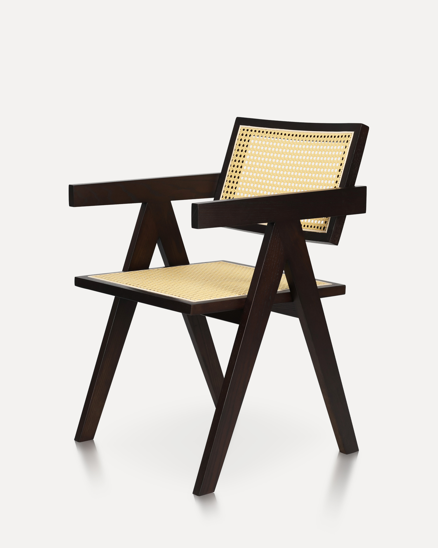 Minimalist rattan ahşap yemek sandalyeleri