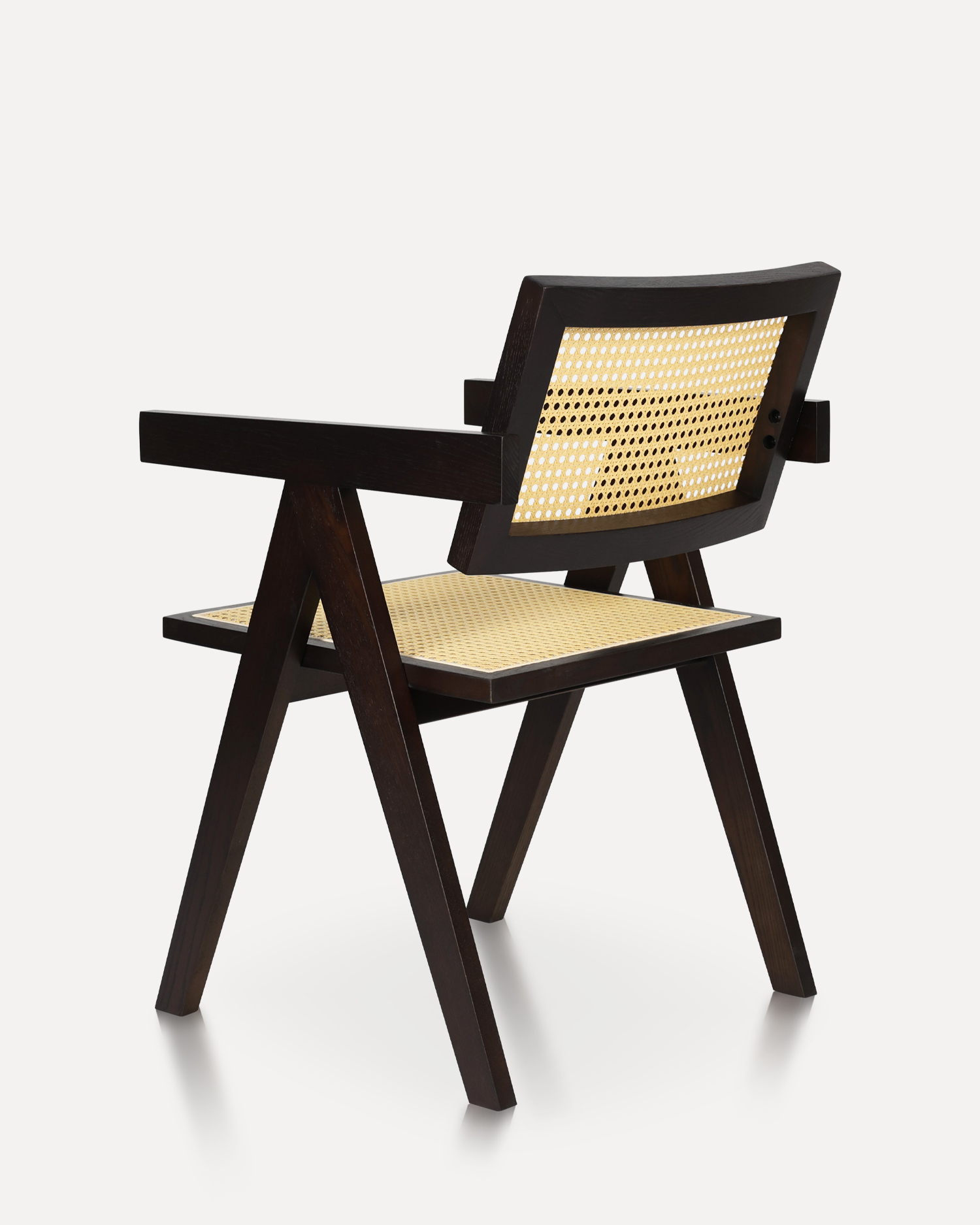 Minimalist rattan ahşap yemek sandalyeleri Minimalist rattan ahşap yemek sandalyeleri